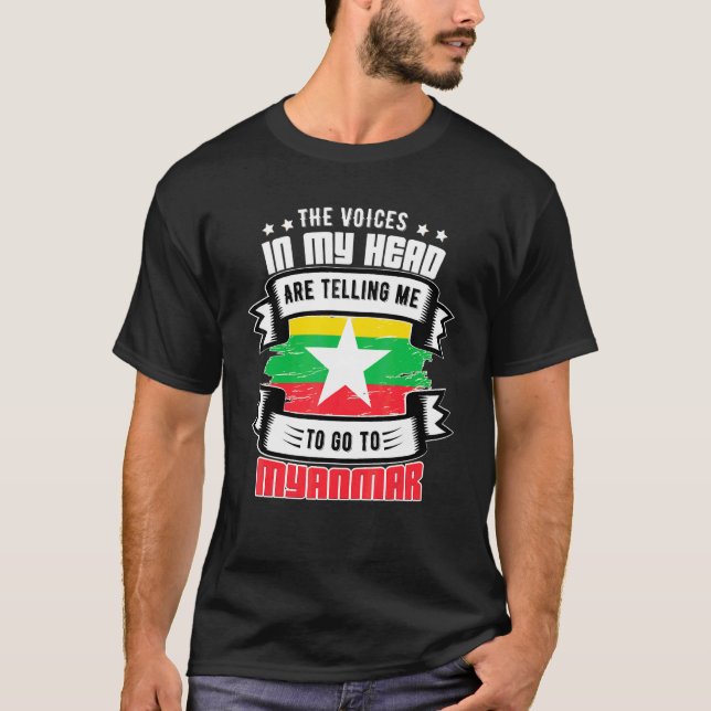 Myanmar In My Head T-Shirt (Front)
