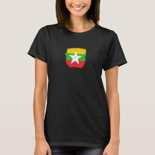 Myanmar Proud Myanmarese Flag T-Shirt