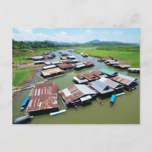 Myanmar Raft Postcard