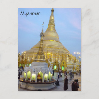 myanmar shwedagon postcard