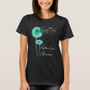 Myasthenia Gravis Awareness Faith Hope Love Daisy T-Shirt