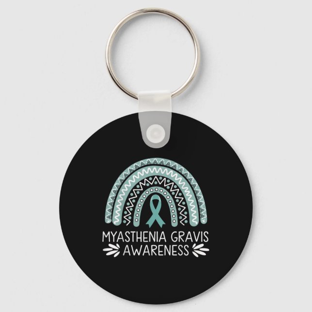 Myasthenia Gravis Awareness  Key Ring (Front)