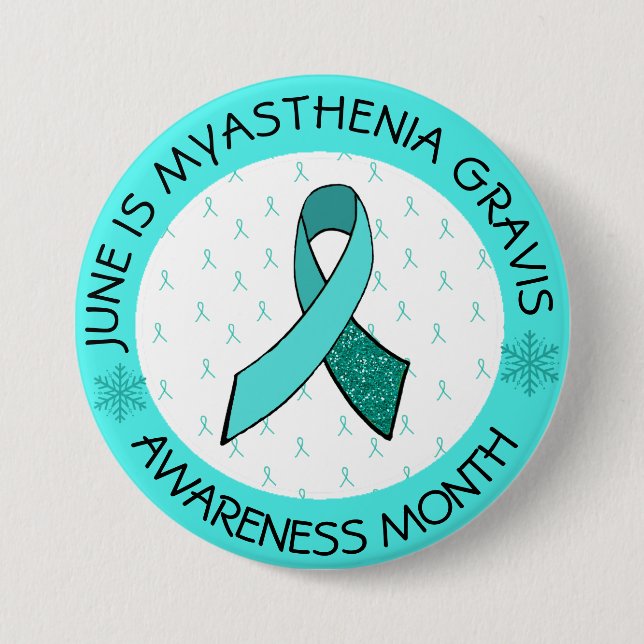 Myasthenia Gravis Hope Awareness Button Butterfly (Front)