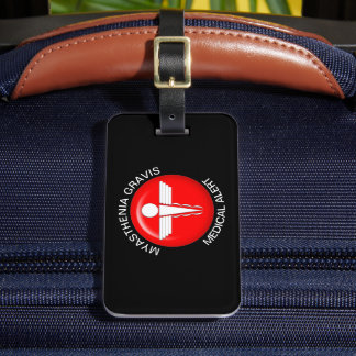 MYASTHENIA GRAVIS Medical Alert Luggage Tag
