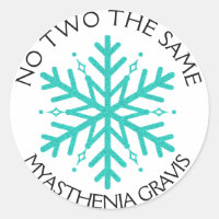 Myasthenia Gravis No 2 the Same Snowflake sticker