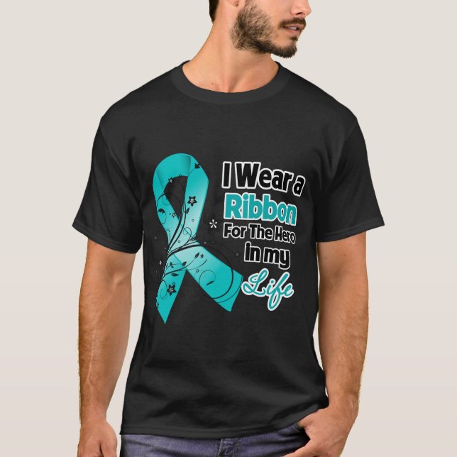 Myasthenia Gravis Ribbon Hero in My Life T-Shirt (Front)