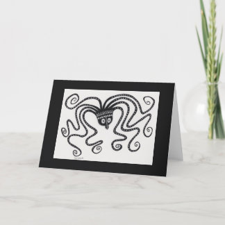 Mycenaean Greek Inspired Octopus Folded Card
