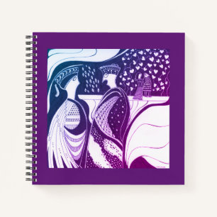 Mycenaean Greek Inspired Purple Gossips Notebook