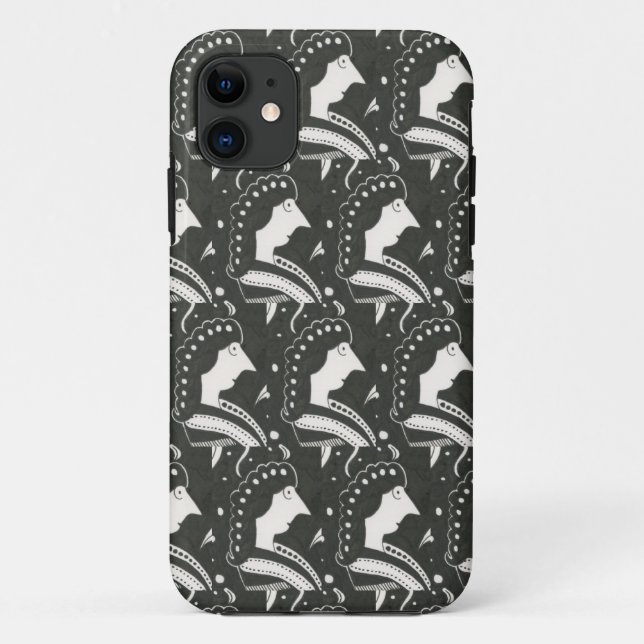Mycenaean Greek Inspired Woman iPhone Case (Back)