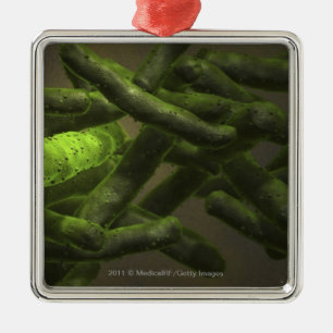 Mycobacterium tuberculosis cells metal tree decoration