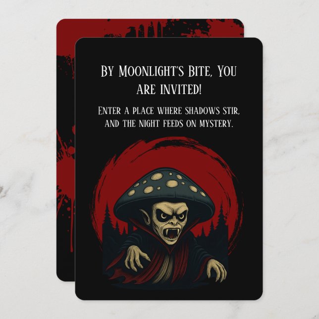 MycoVamp-Bleeding Tooth Fungi Invitation (Front/Back)