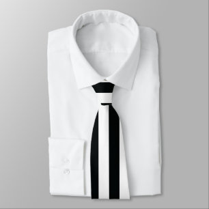 Mydeas   Black & White Thin Stripes Tie
