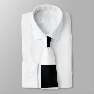Mydeas   Black & White Wide Stripes Tie