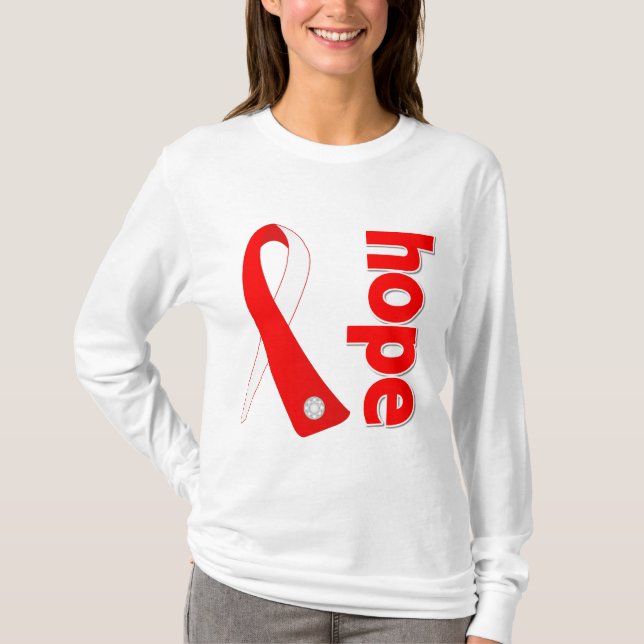 Myelodysplastic Syndromes Hope Ribbon T-Shirt (Front)