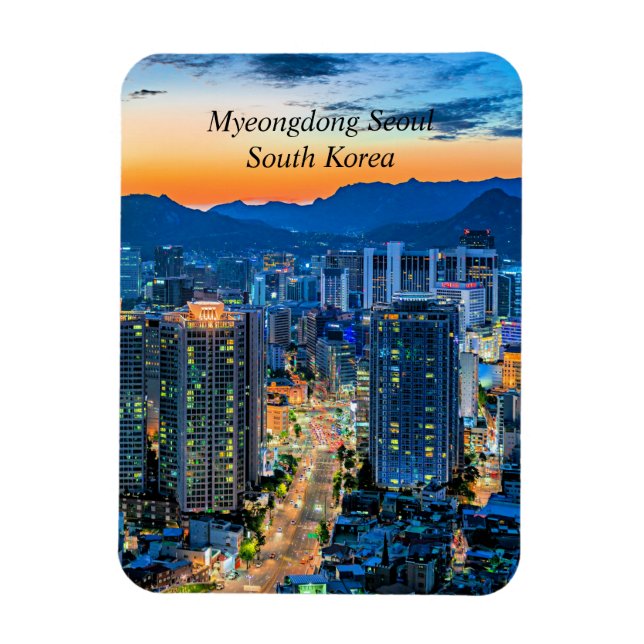 Myeongdong, Seoul, South Korea Magnet (Vertical)