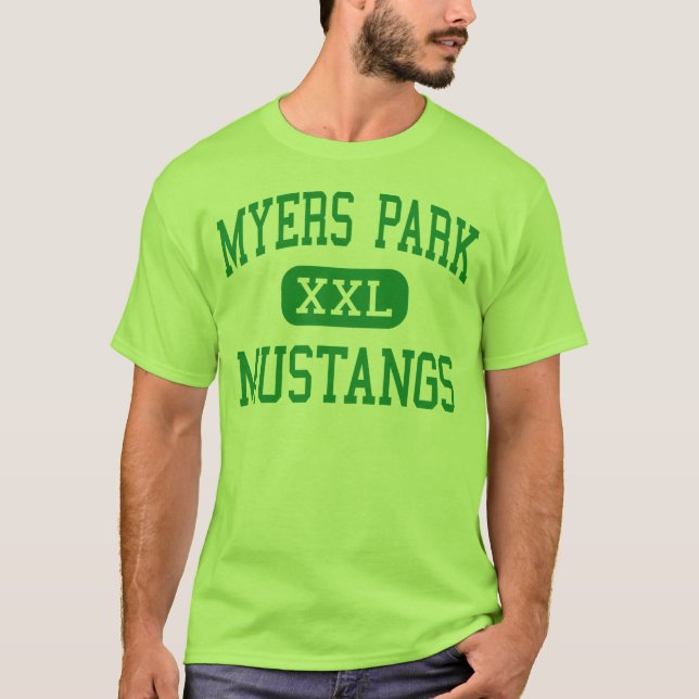 Myers Park - Mustangs - High - Charlotte T-Shirt (Front)