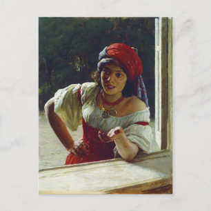 Mykola Yaroshenko- Gypsy Woman Postcard