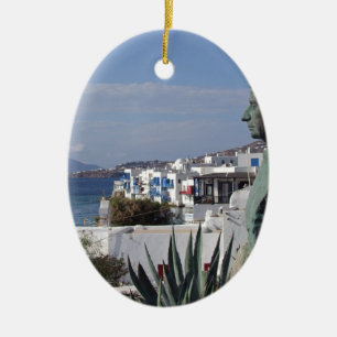 Mykonos 2 ceramic tree decoration