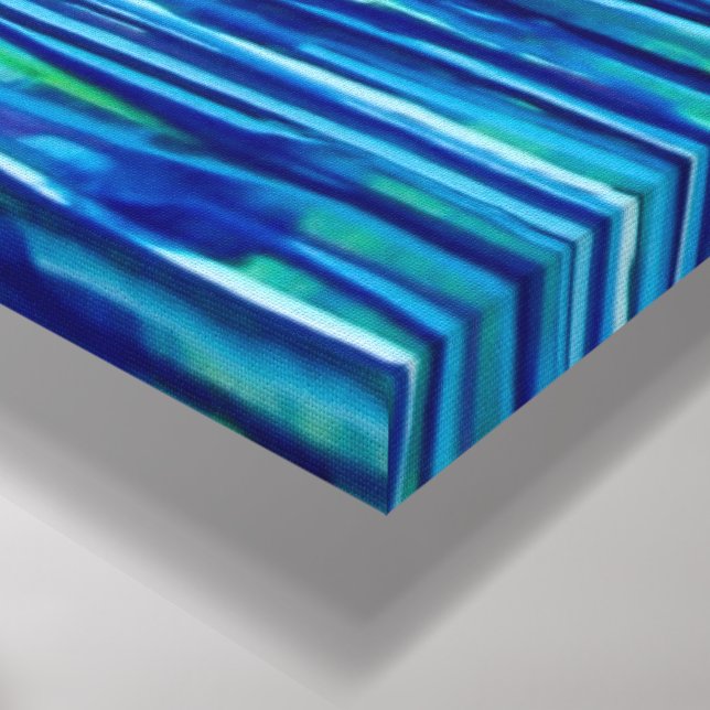 "Mykonos" by artist Peter Demopoulos Canvas Print (Corner(Bottom))