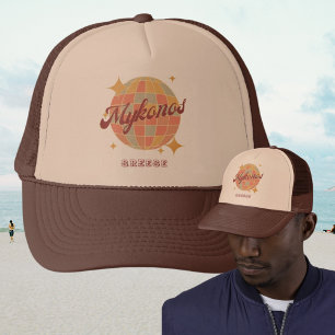 Mykonos Greece clothing apparel souvenir  Trucker Hat
