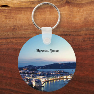 Mykonos, Greece panorama Key Ring