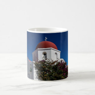 Mykonos Greece Travel - Church Cafe Europe Tourism Coffee Mug