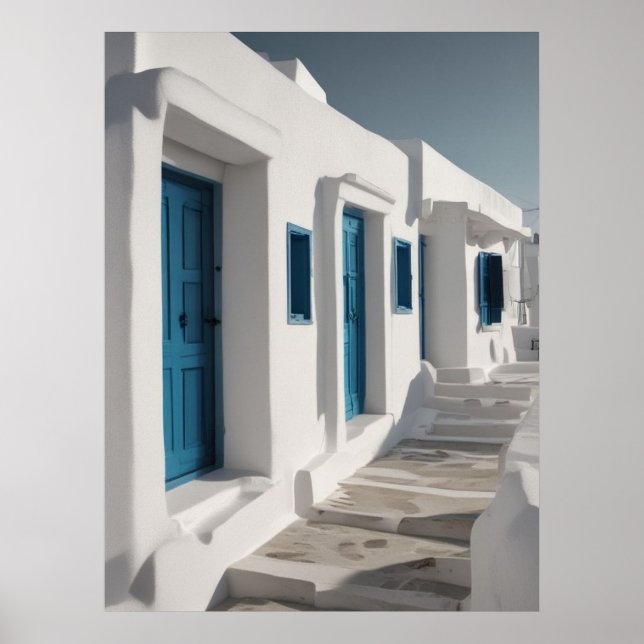 Mykonos Greece Travel  Poster (Front)