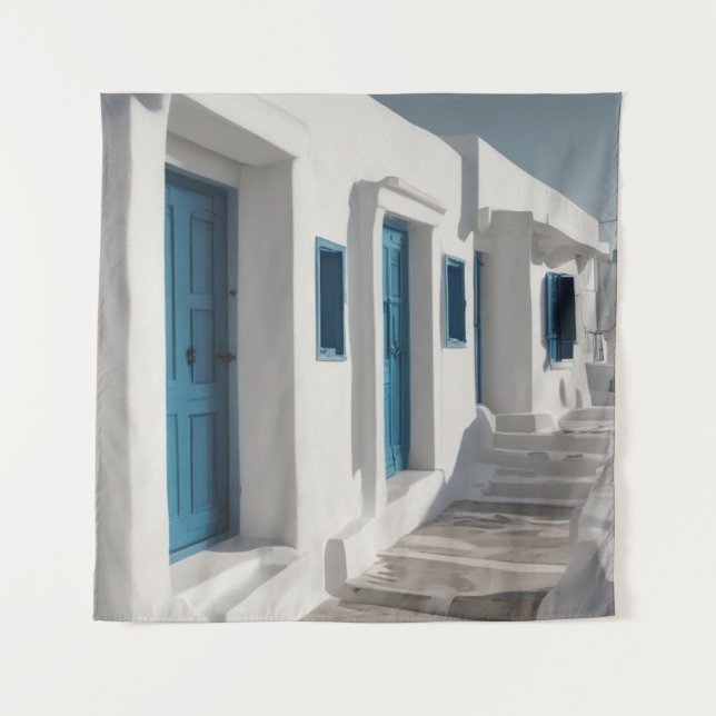 Mykonos Greece Travel  Tapestry (Front)