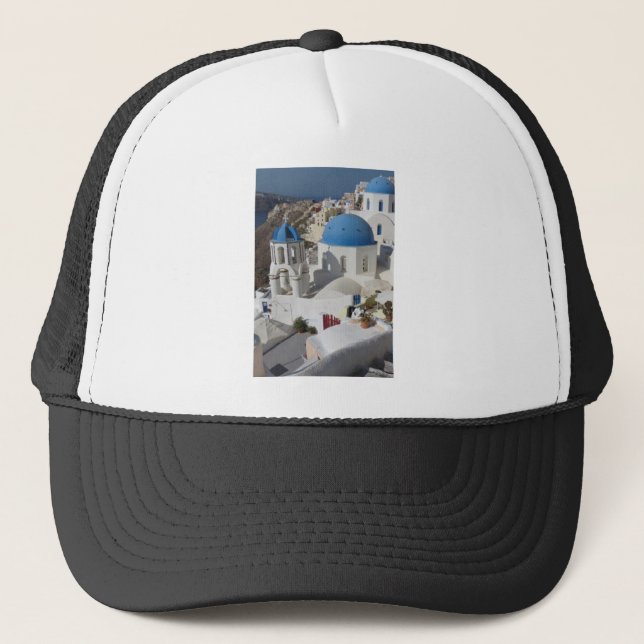 Mykonos Greece Travel Trucker Hat (Front)