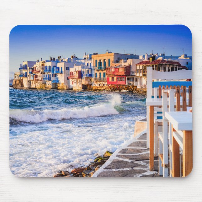 Mykonos island Little Venice mousepad (Front)