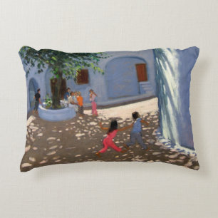 Mykonos monastery decorative cushion