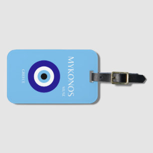 Mykonos Muse, Blue Luggage Tag