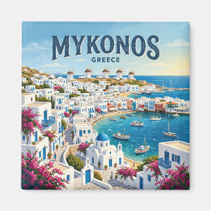Mykonos Town Greece Magnet