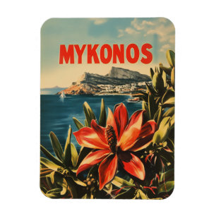 Mykonos vintage magnet