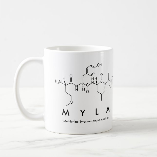Myla peptide name mug (Left)