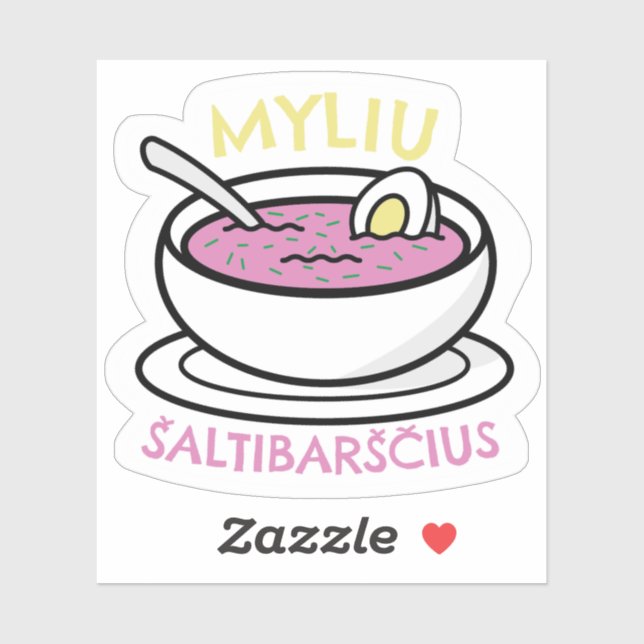 Myliu Saltibarscius Sticker (Sheet)