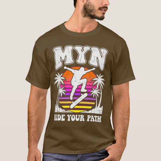 MYN // RIDE YOUR PATH RETRO SKATE TEE (Front)