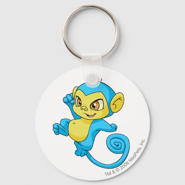 Mynci Blue Key Ring (Front)