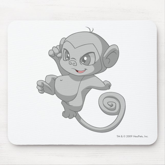 Mynci Silver Mouse Pad (Front)