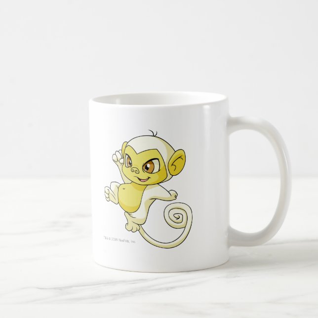 Mynci White Coffee Mug (Right)