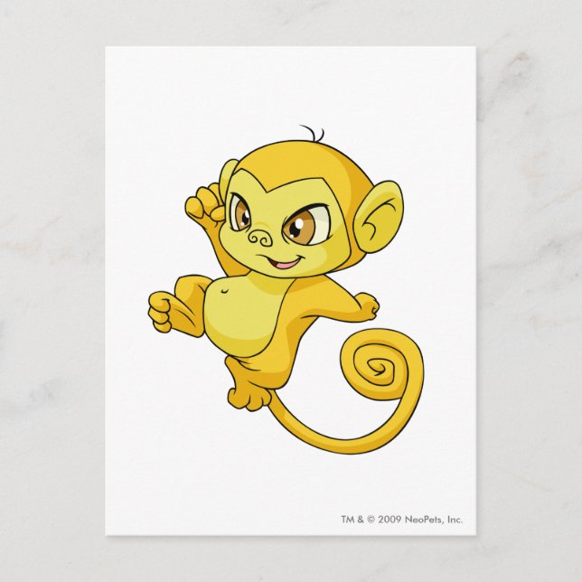 Mynci Yellow Postcard (Front)