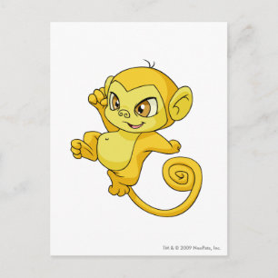 Mynci Yellow Postcard