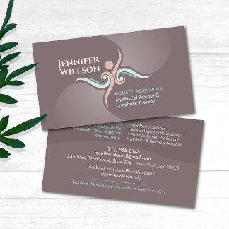 Myofascial Release & Lymphatic Therapy Bodywork Business Card