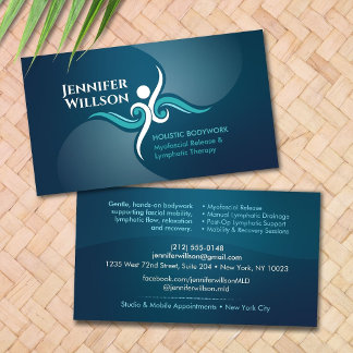 Myofascial Release & Lymphatic Therapy Bodywork Business Card