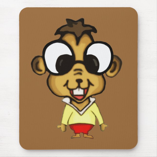 Myopic Chipmunk Mousepad (Front)