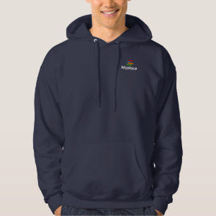 Myplace Mens Hoodie Colour Logo