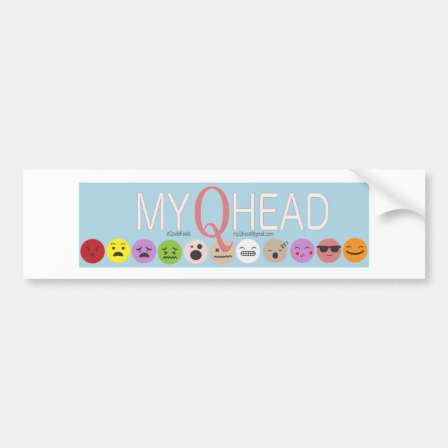 MyQHead Bumper Sticker (Front)
