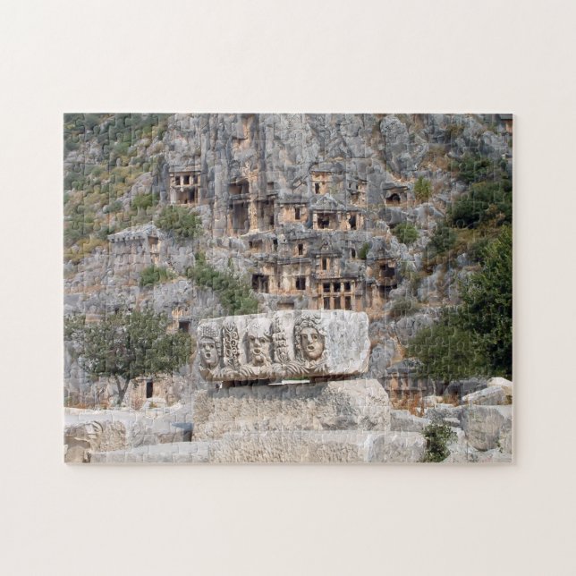 Myra Rock Tombs - Turkey (ancient Unesco) Jigsaw Puzzle (Horizontal)