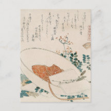 Myriad Grasses Shell by Hokusai