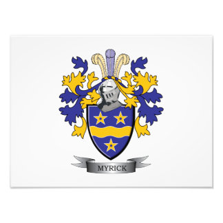 Myrick Family Crest Coat of Arms Photo Print